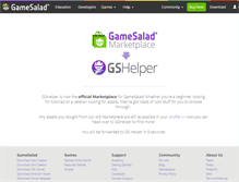 Tablet Screenshot of marketplace.gamesalad.com